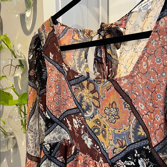 American Eagle Outfitters Multicolor Patchwork Blouse - Picture 3 of 6